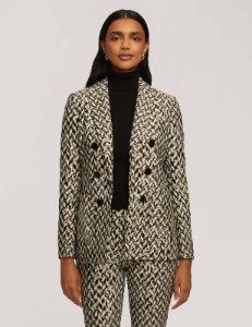 Chevron Knit Faux Double Breasted Jacket With Patch Pockets- Clearance sold by Anne Klein