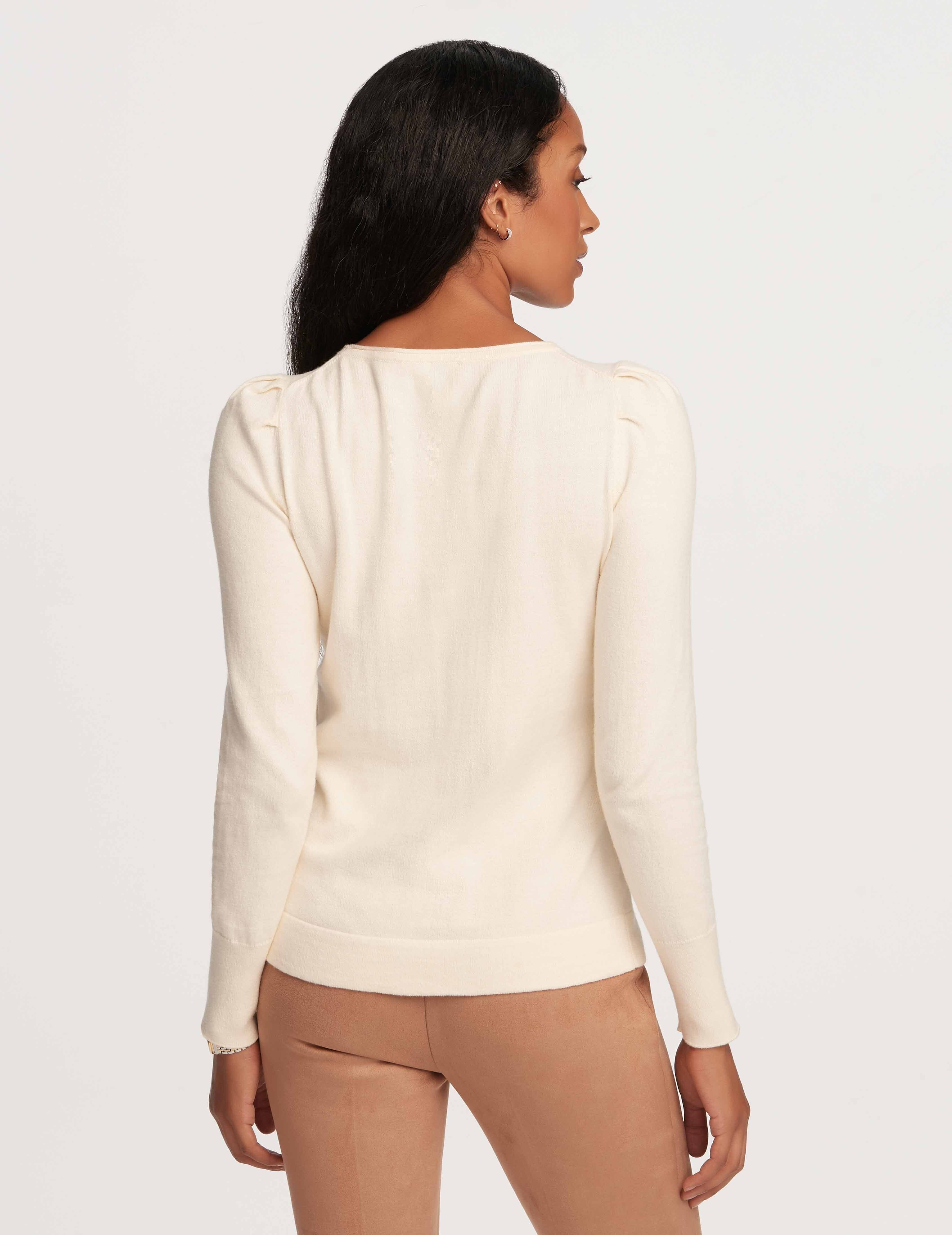 Cashmere Puff Sleeve Crew Neck Top- Clearance sold by Anne Klein product image thumbnail 2