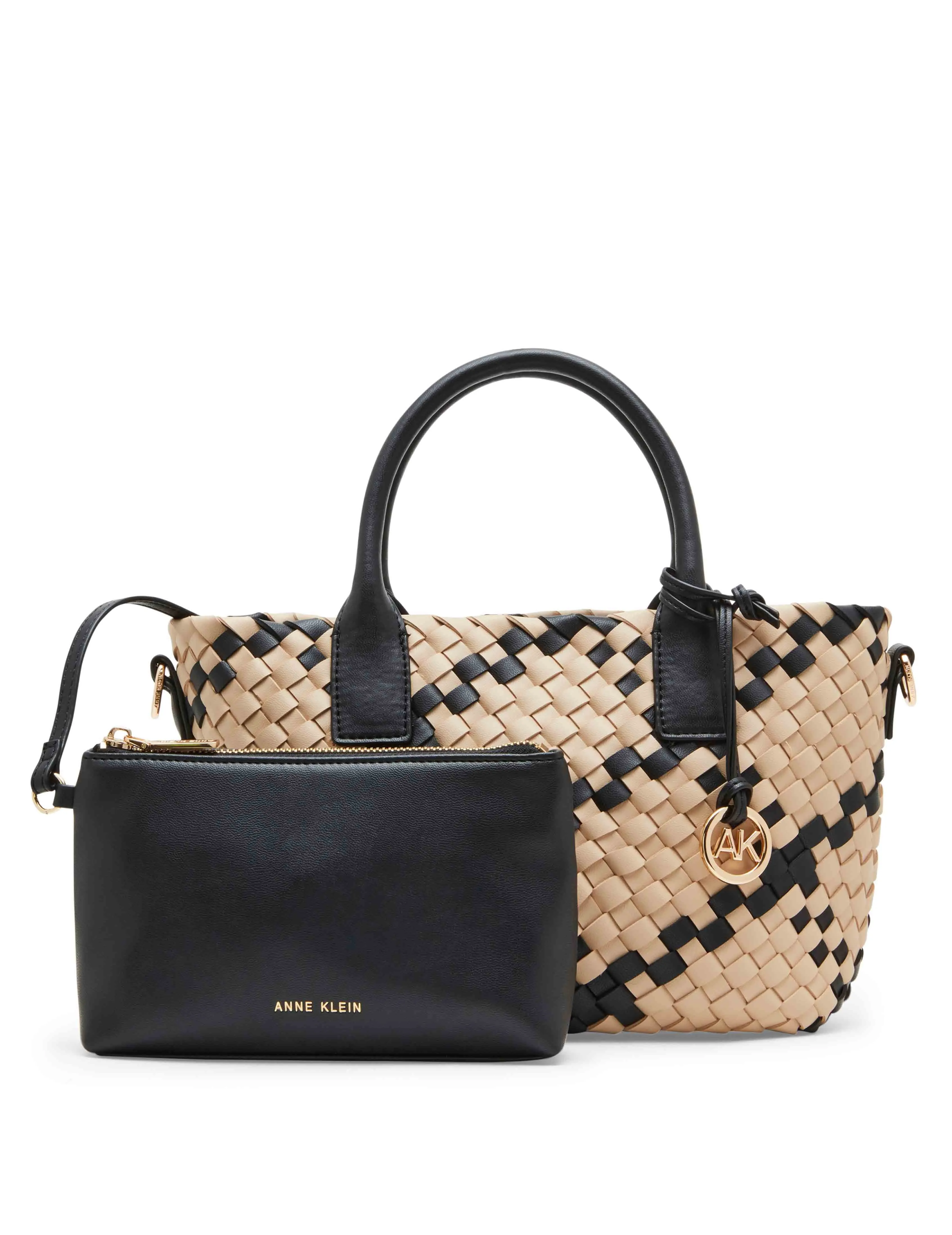 Woven Small Tote With Pouch sold by Anne Klein product image thumbnail 2