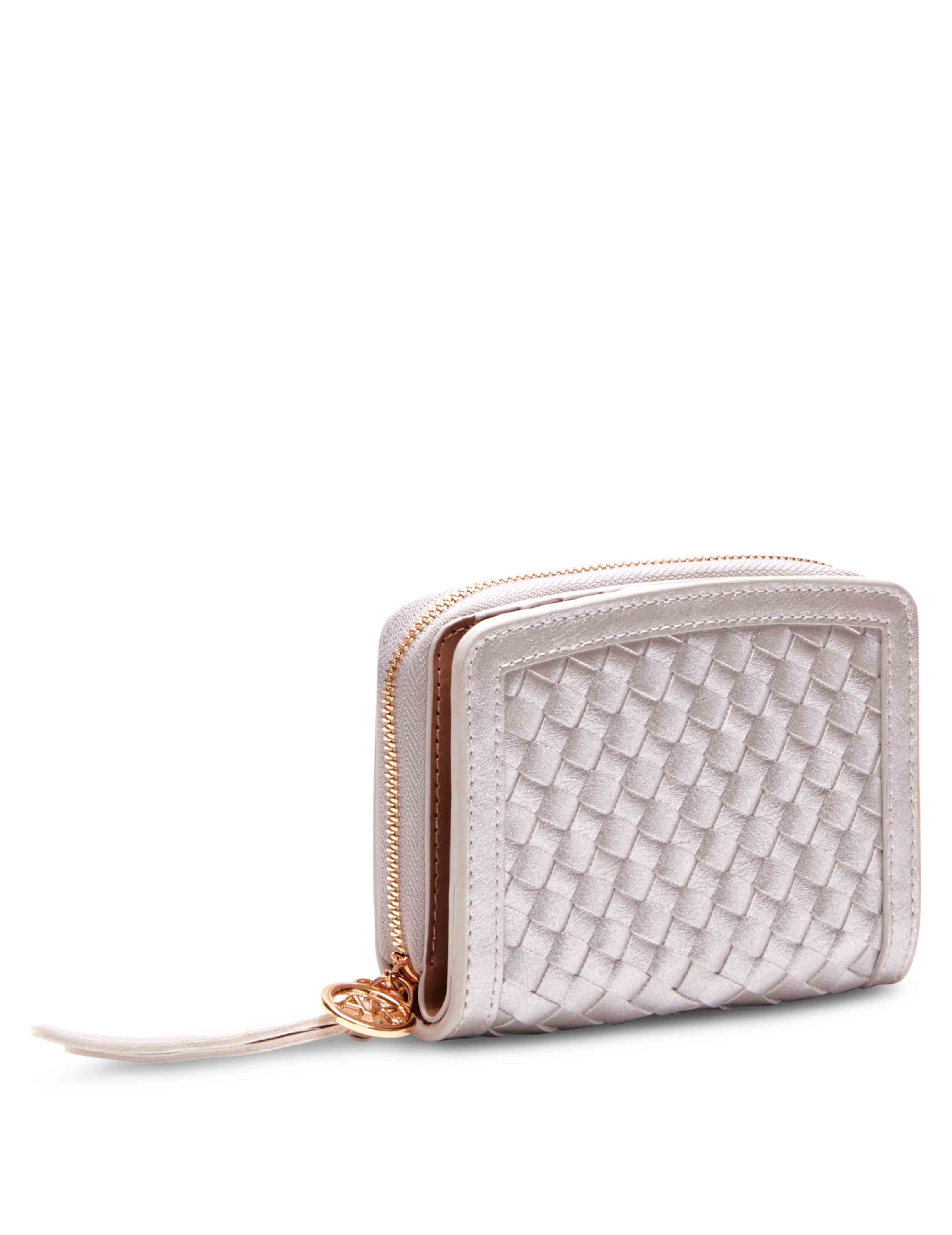 AK Small Curved Woven Wallet sold by Anne Klein product image thumbnail 2