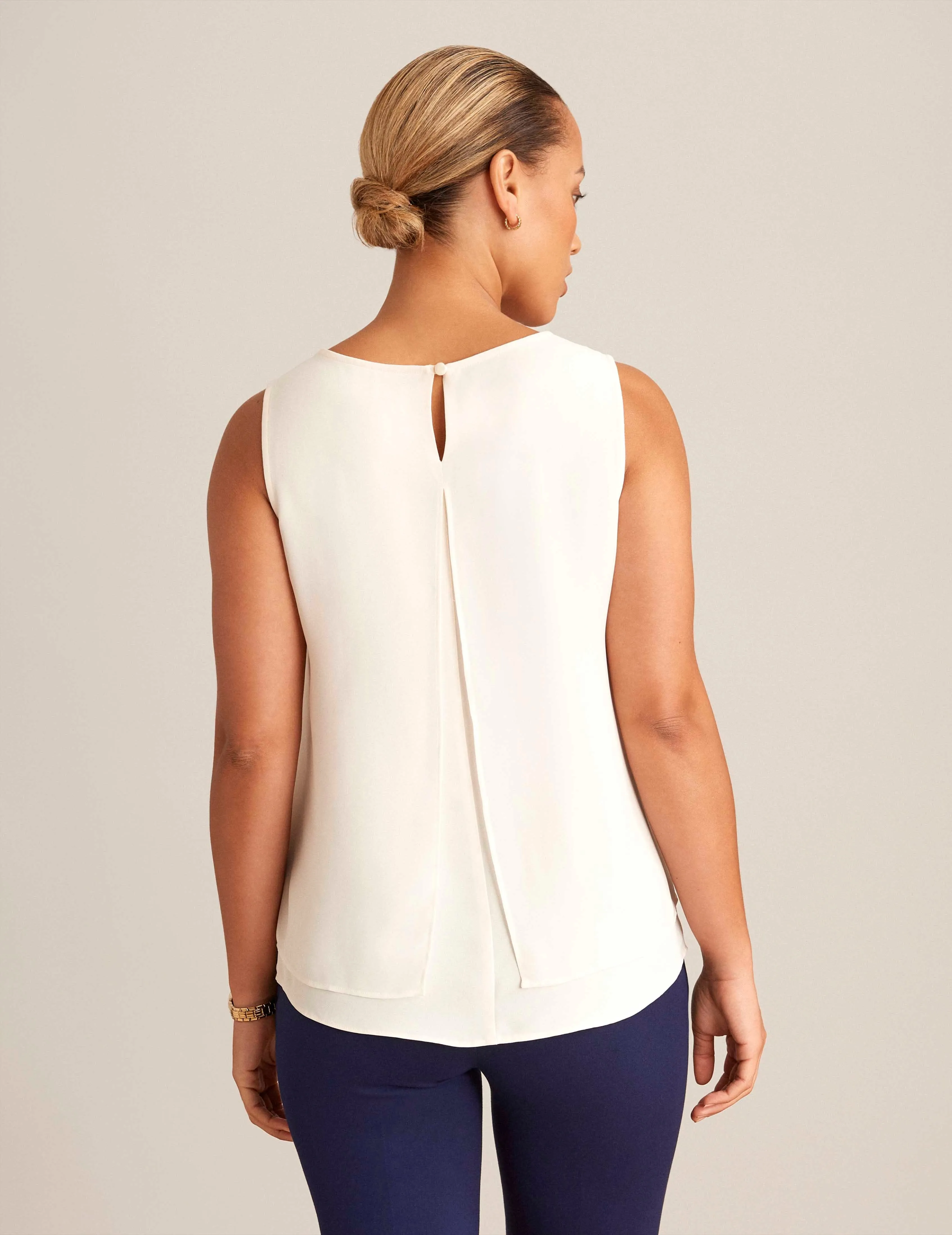 Sleeveless Double Layer Blouse sold by Anne Klein product image thumbnail 2