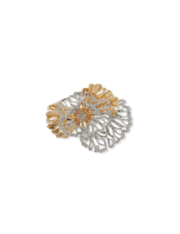 Boxed Flower Pin-Gold/Silver sold by Anne Klein