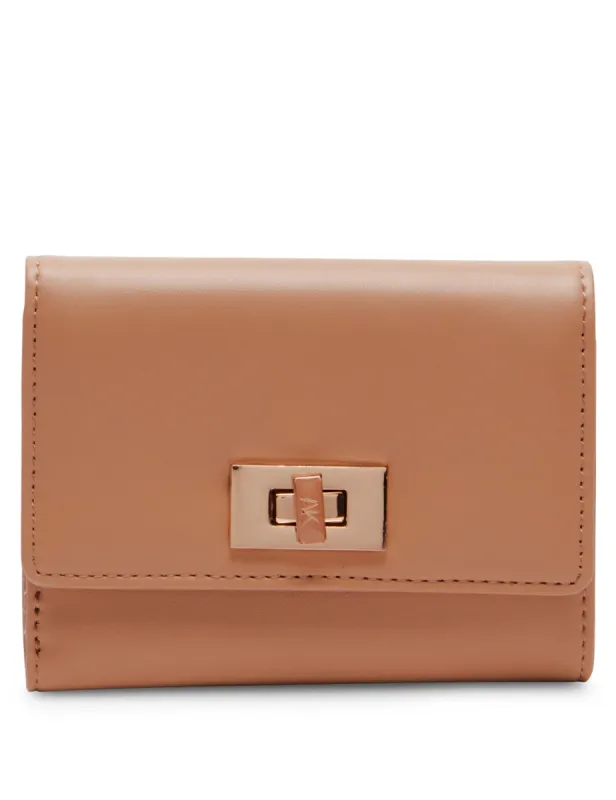 Medium Flap Wallet With Enamel Turn Lock sold by Anne Klein