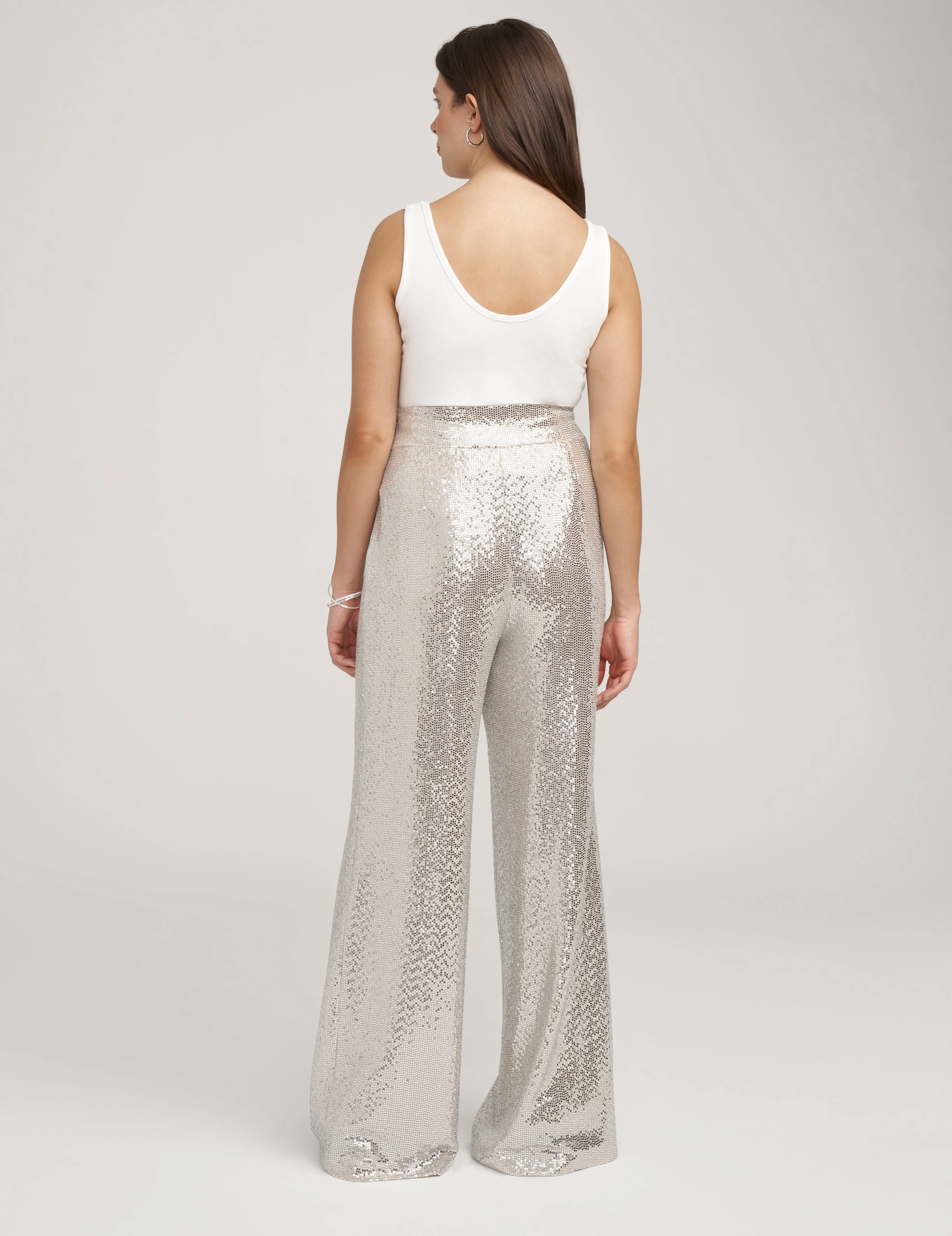 Metallic High Rise Wide Leg Pant- Sale sold by Anne Klein product image thumbnail 3