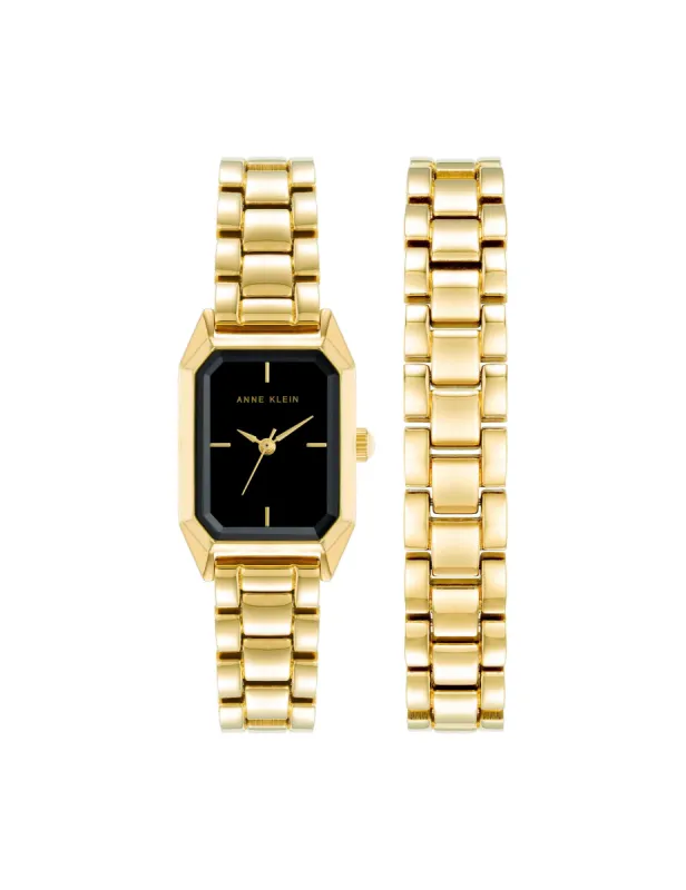 Octagonal Watch and Bracelet Set sold by Anne Klein