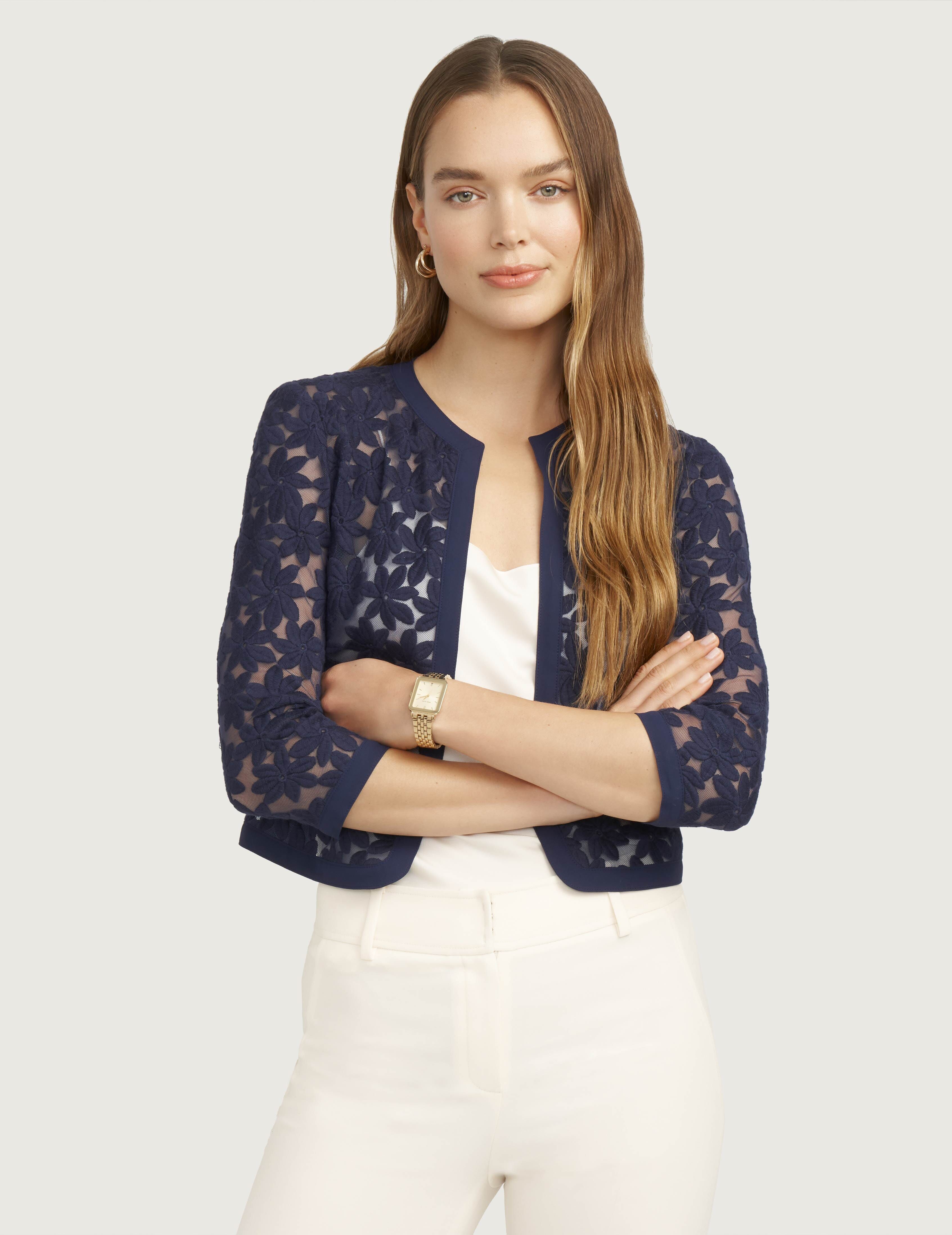 Lace Cardigan Jacket- Clearance sold by Anne Klein product image thumbnail 2