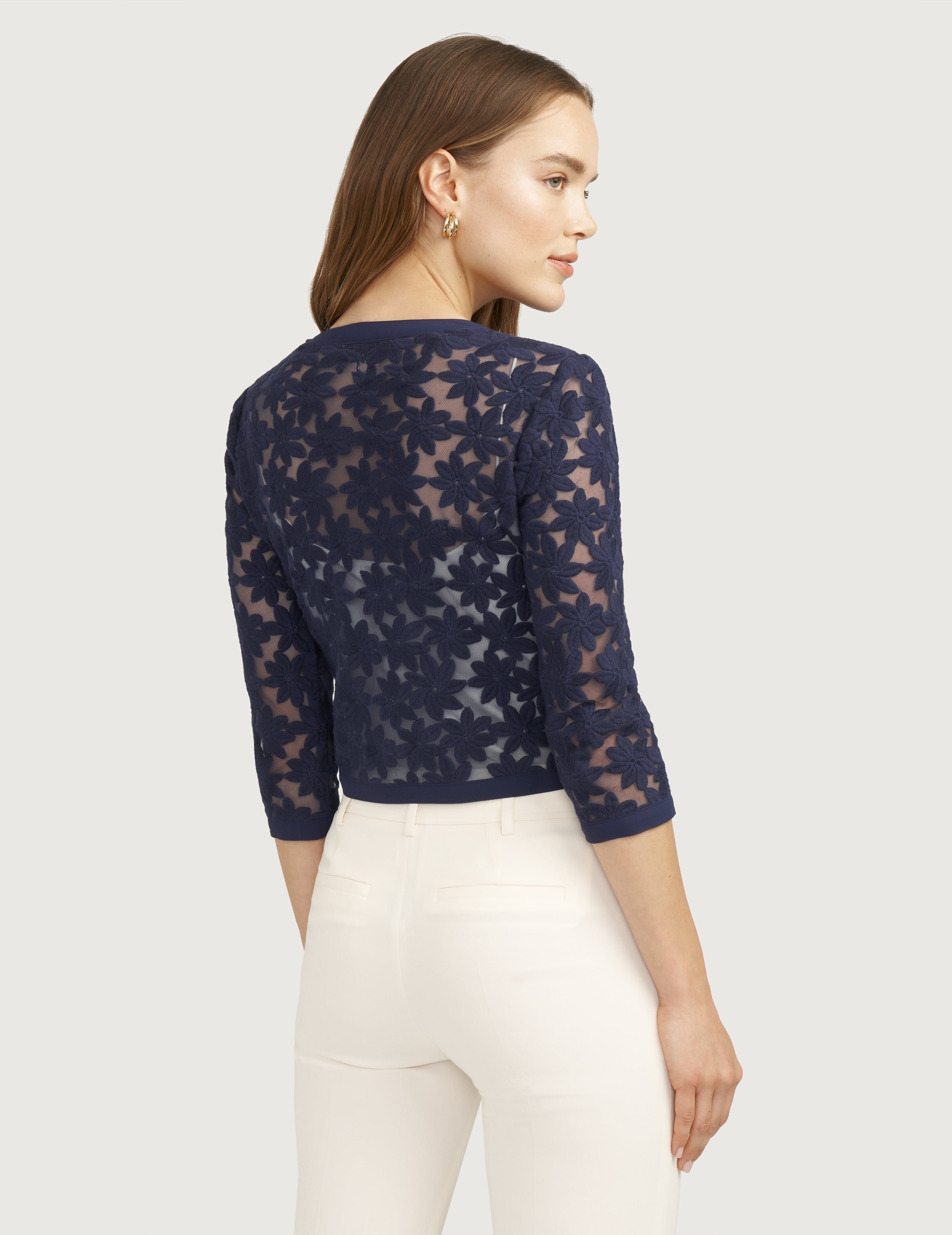 Lace Cardigan Jacket- Clearance sold by Anne Klein product image thumbnail 3