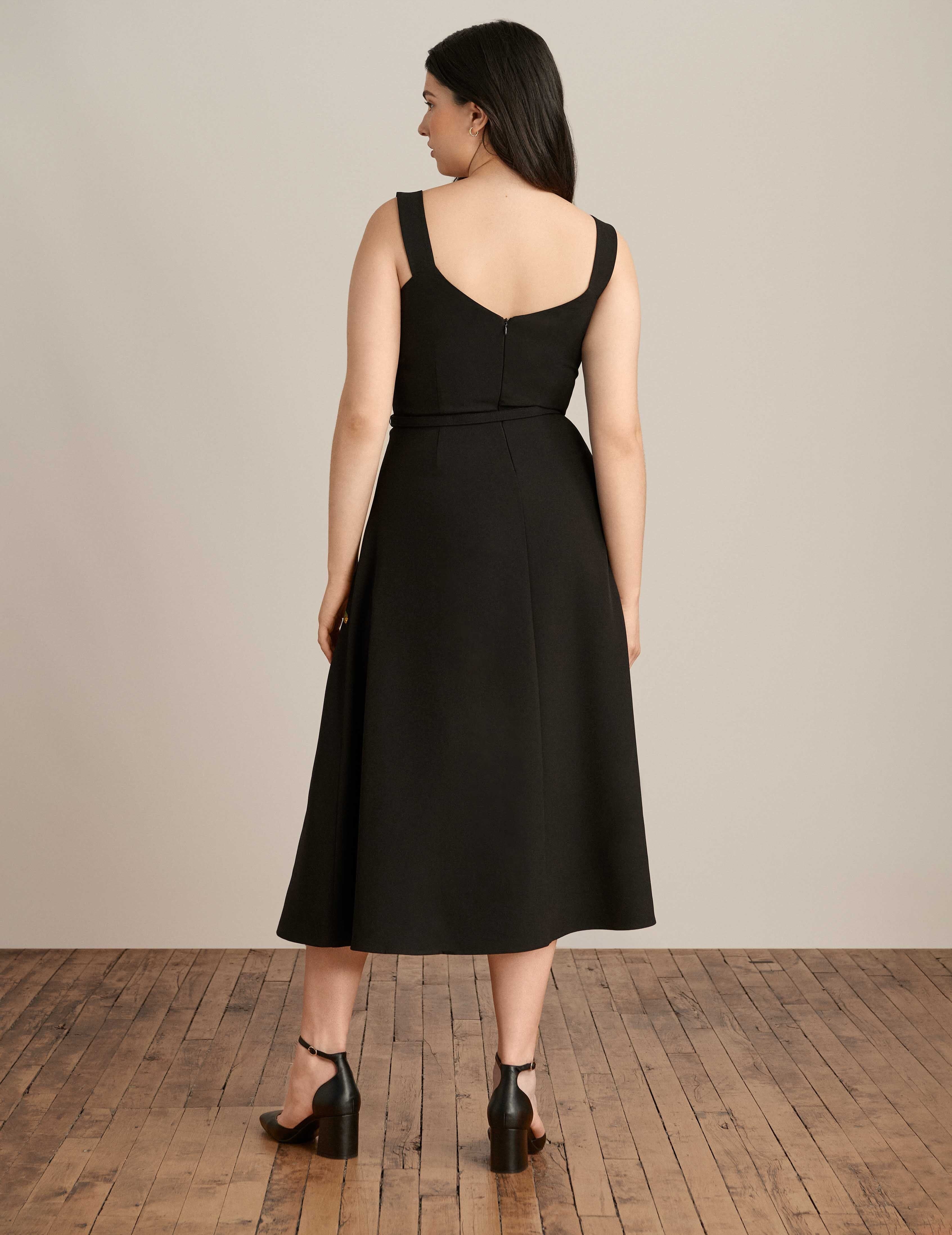 Scooped Neck A Line Midi Dress sold by Anne Klein product image thumbnail 2