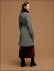 Belted Wrap Wool Coat With Fur Collar sold by Anne Klein