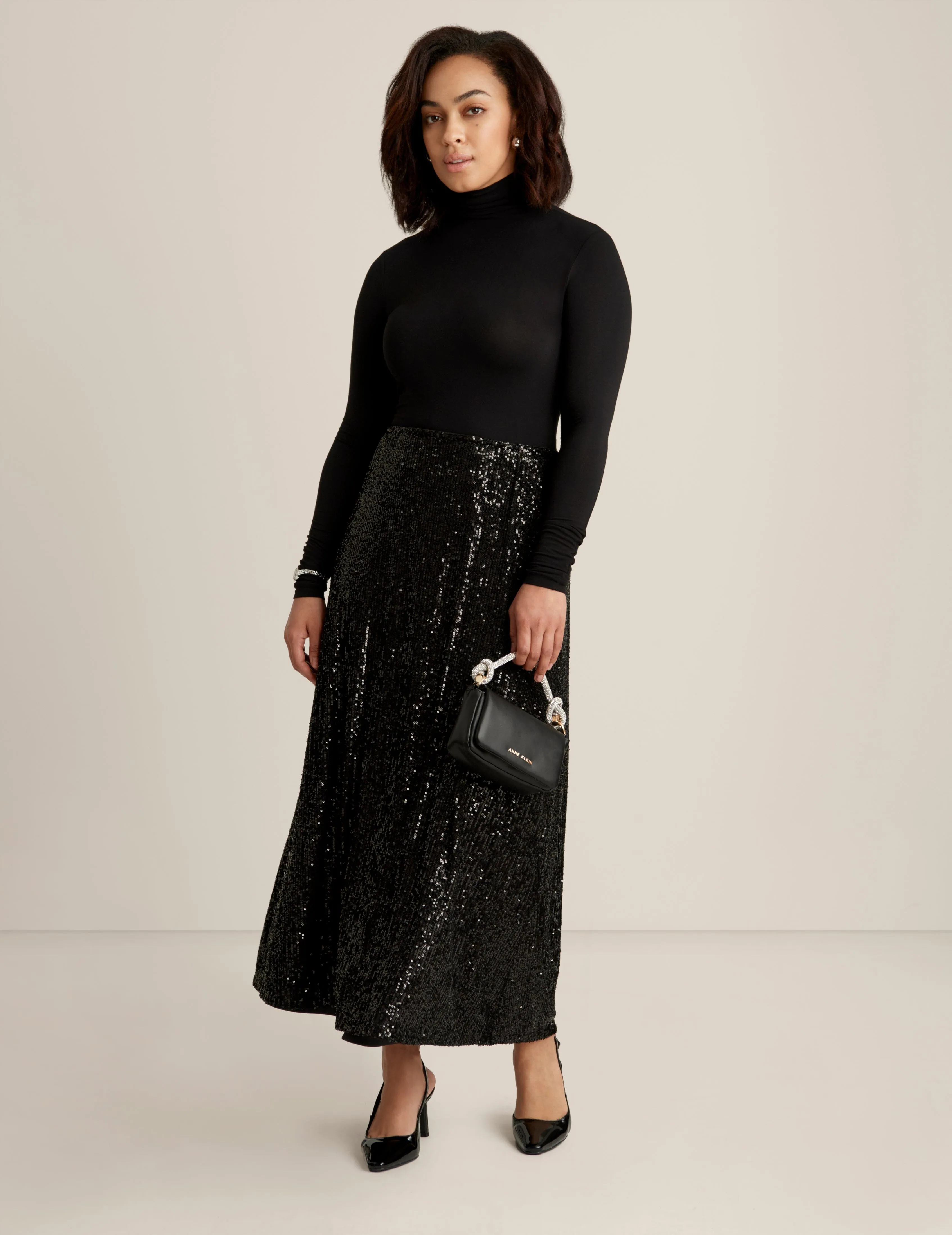 Pull On Maxi Flared Skirt sold by Anne Klein product image thumbnail 2