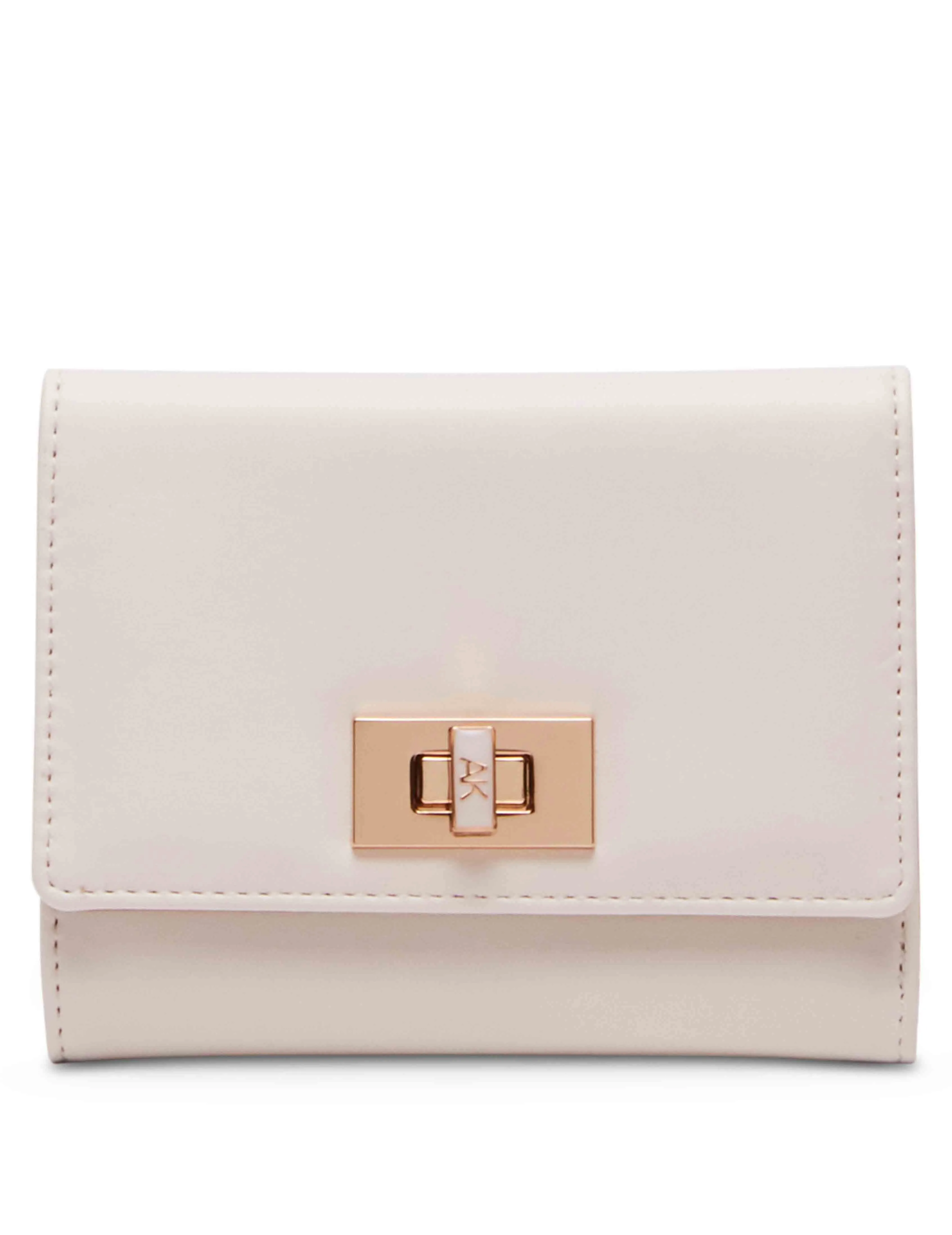 Medium Flap Wallet With Enamel Turn Lock sold by Anne Klein