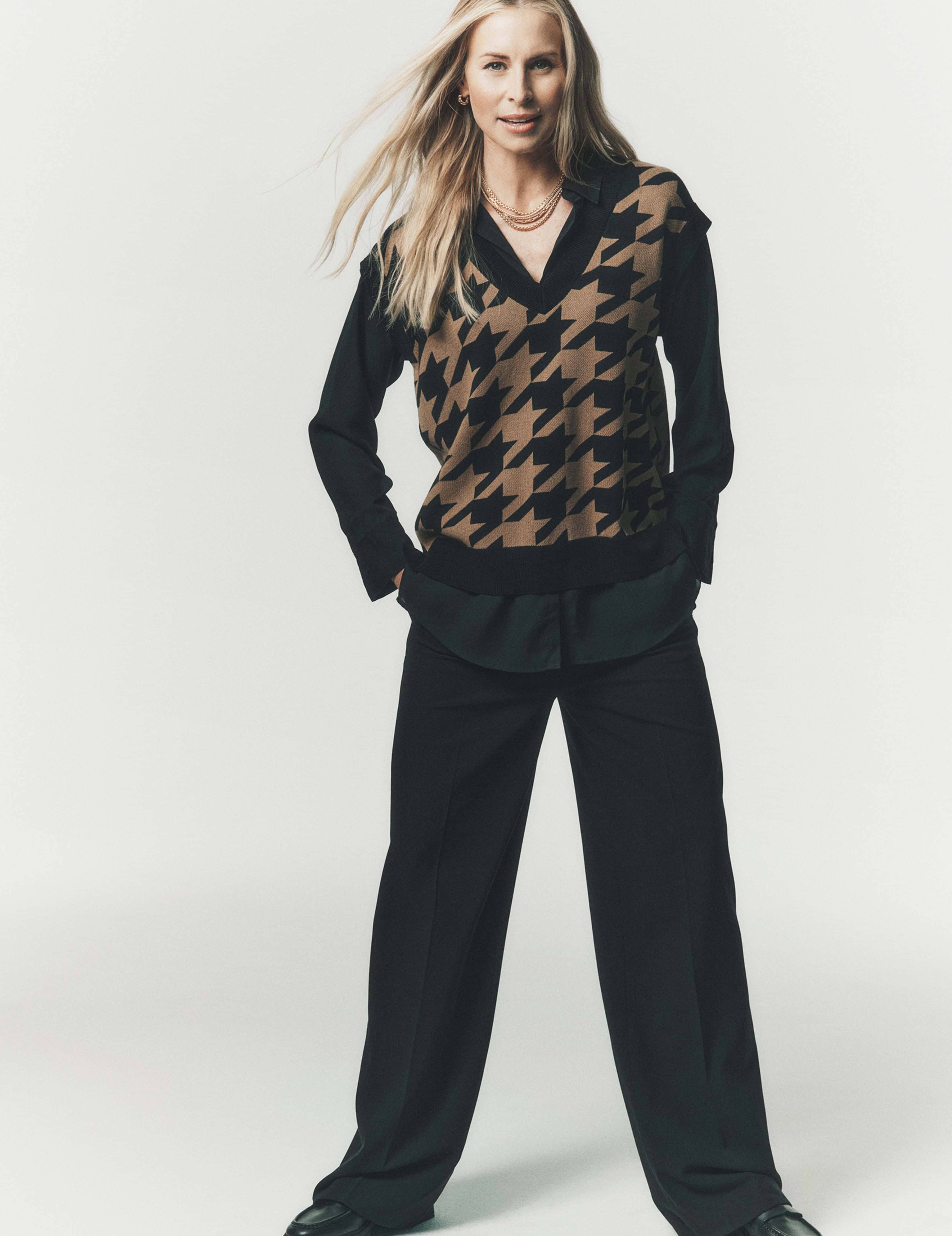 The Jillian Fly Front Wide Leg Trouser sold by Anne Klein product image thumbnail 4