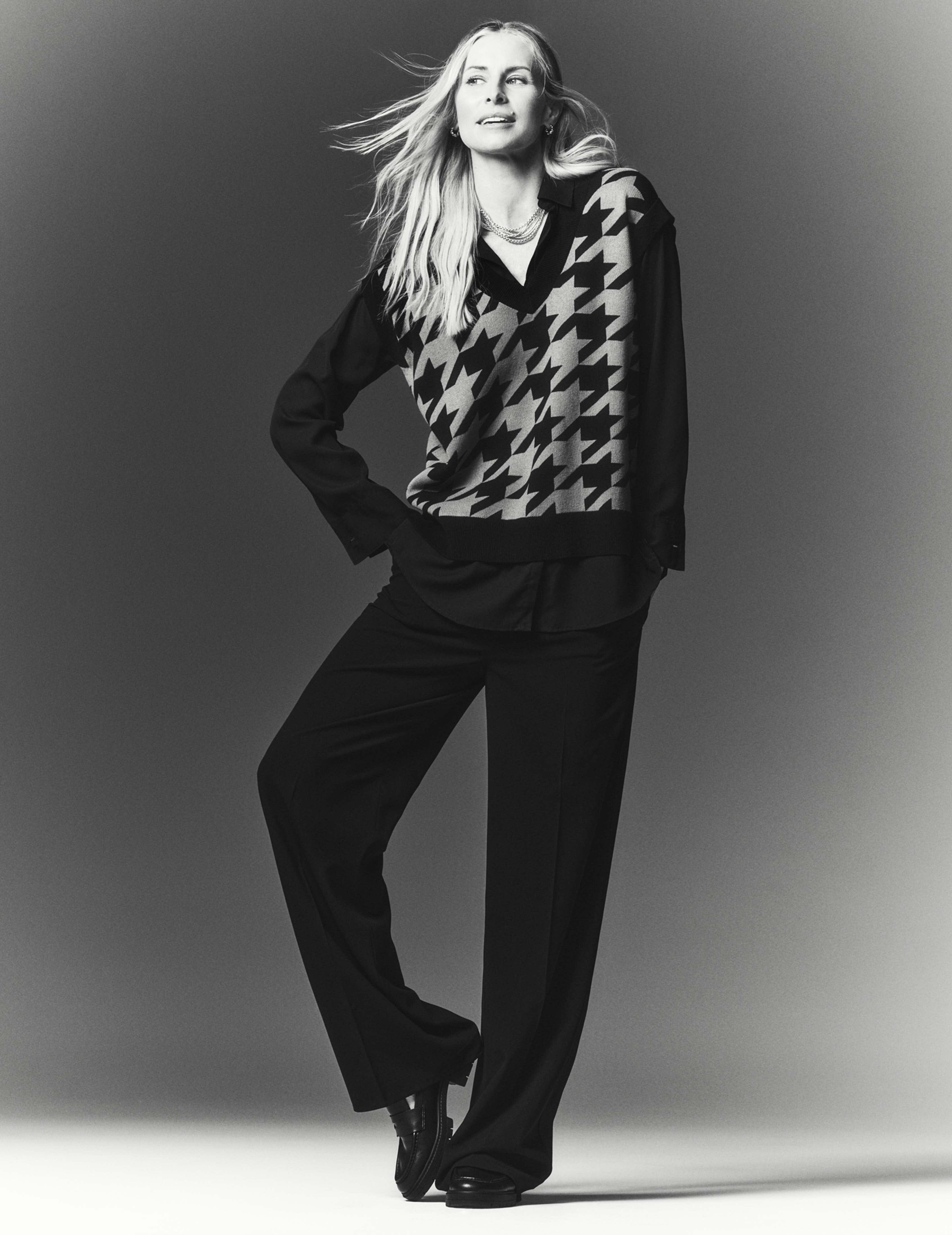 The Jillian Fly Front Wide Leg Trouser sold by Anne Klein