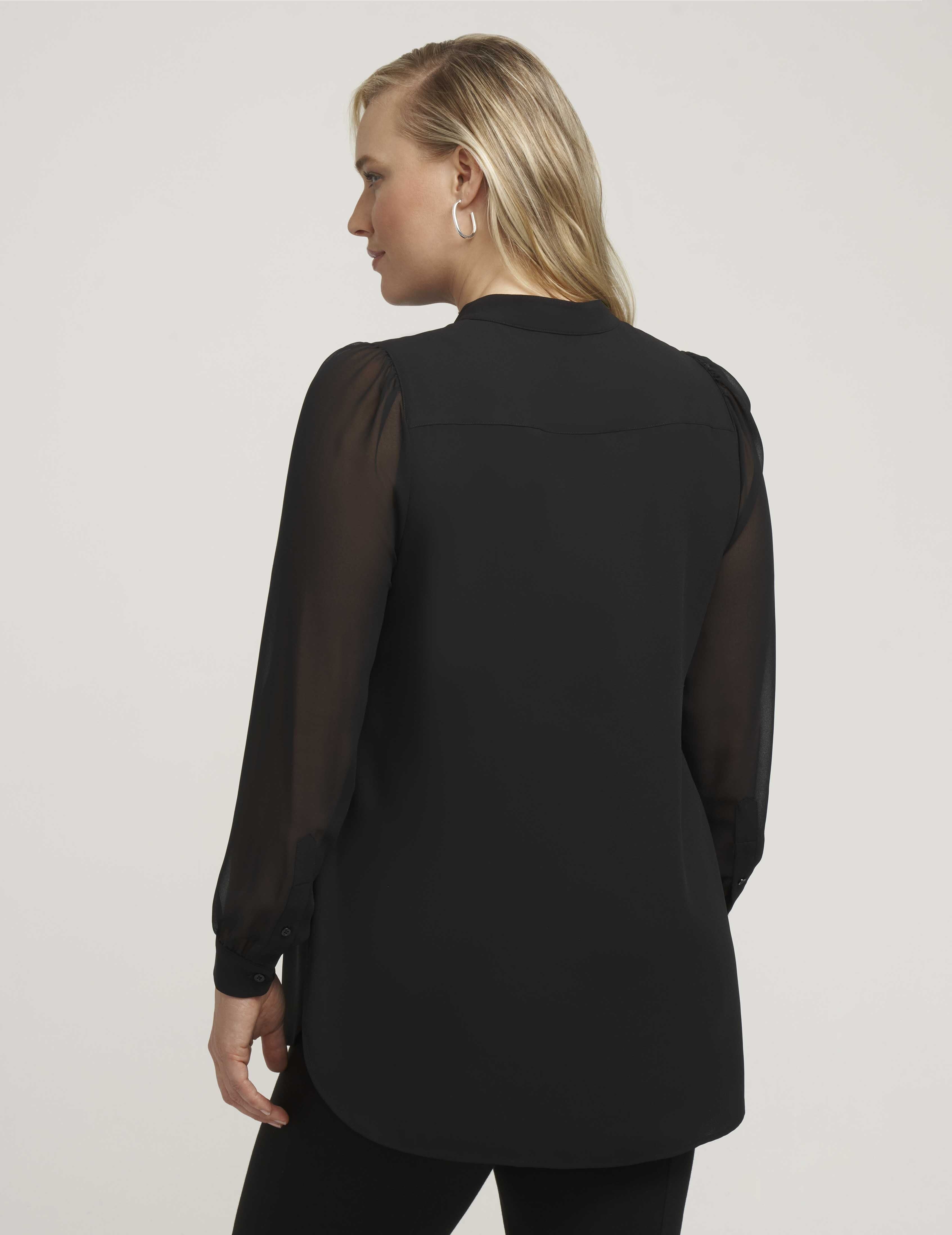 Plus Size Combo Sleeve Poet Blouse sold by Anne Klein product image thumbnail 3