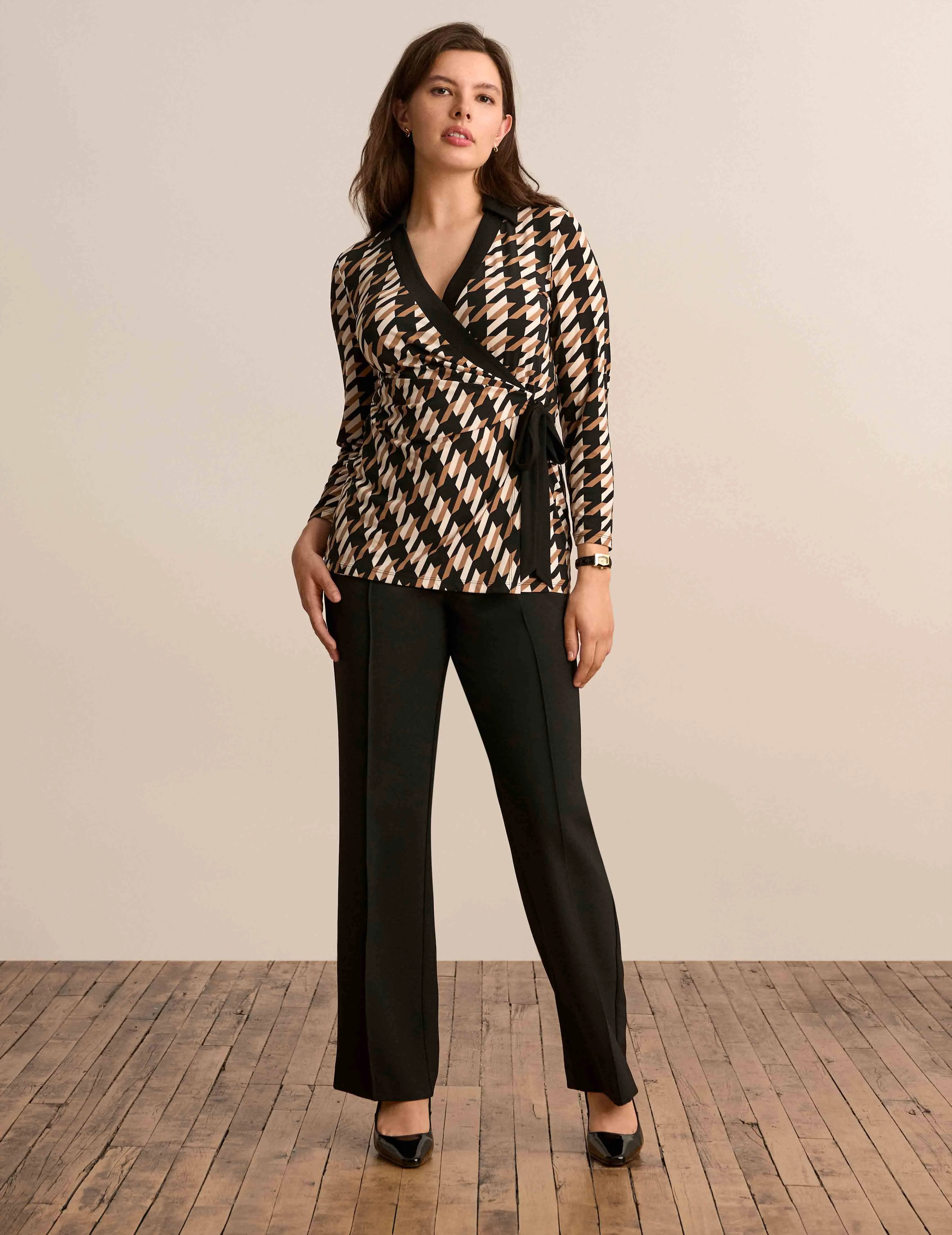 Banded Wrap Top sold by Anne Klein
