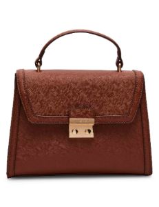 Top Handle Satchel With Push Lock sold by Anne Klein