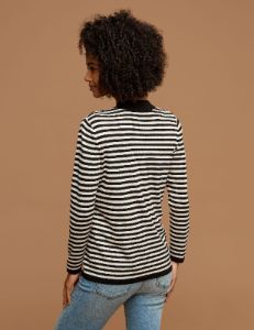 Stripe Malibu Cardigan sold by Anne Klein