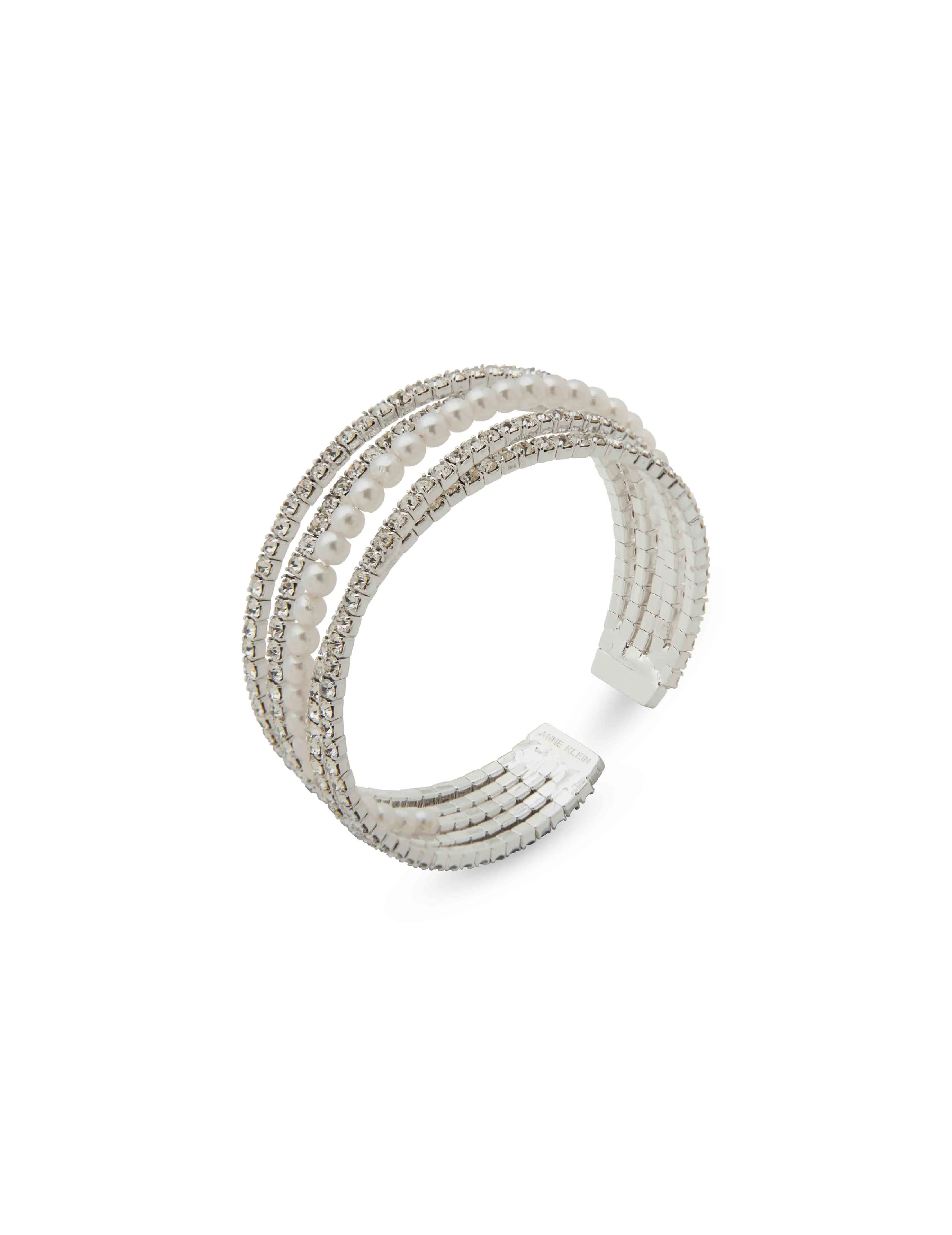 Boxed Cris Cross Stone Coil Bracelet sold by Anne Klein