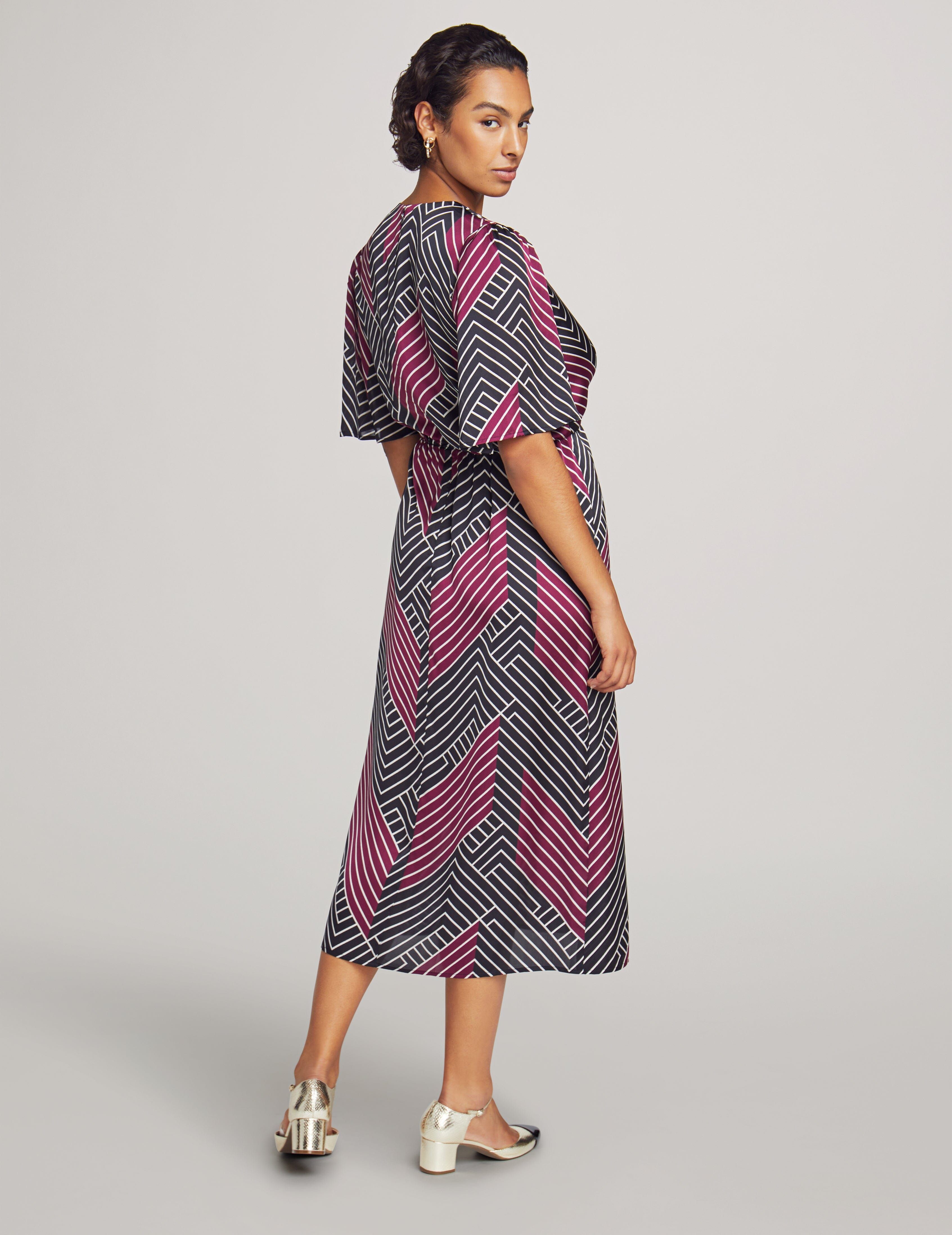 Flutter Sleeve Faux Wrap Dress sold by Anne Klein product image thumbnail 2