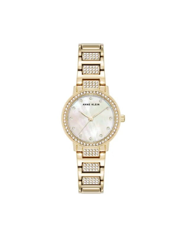 Crystal Embellished Bracelet Watch sold by Anne Klein
