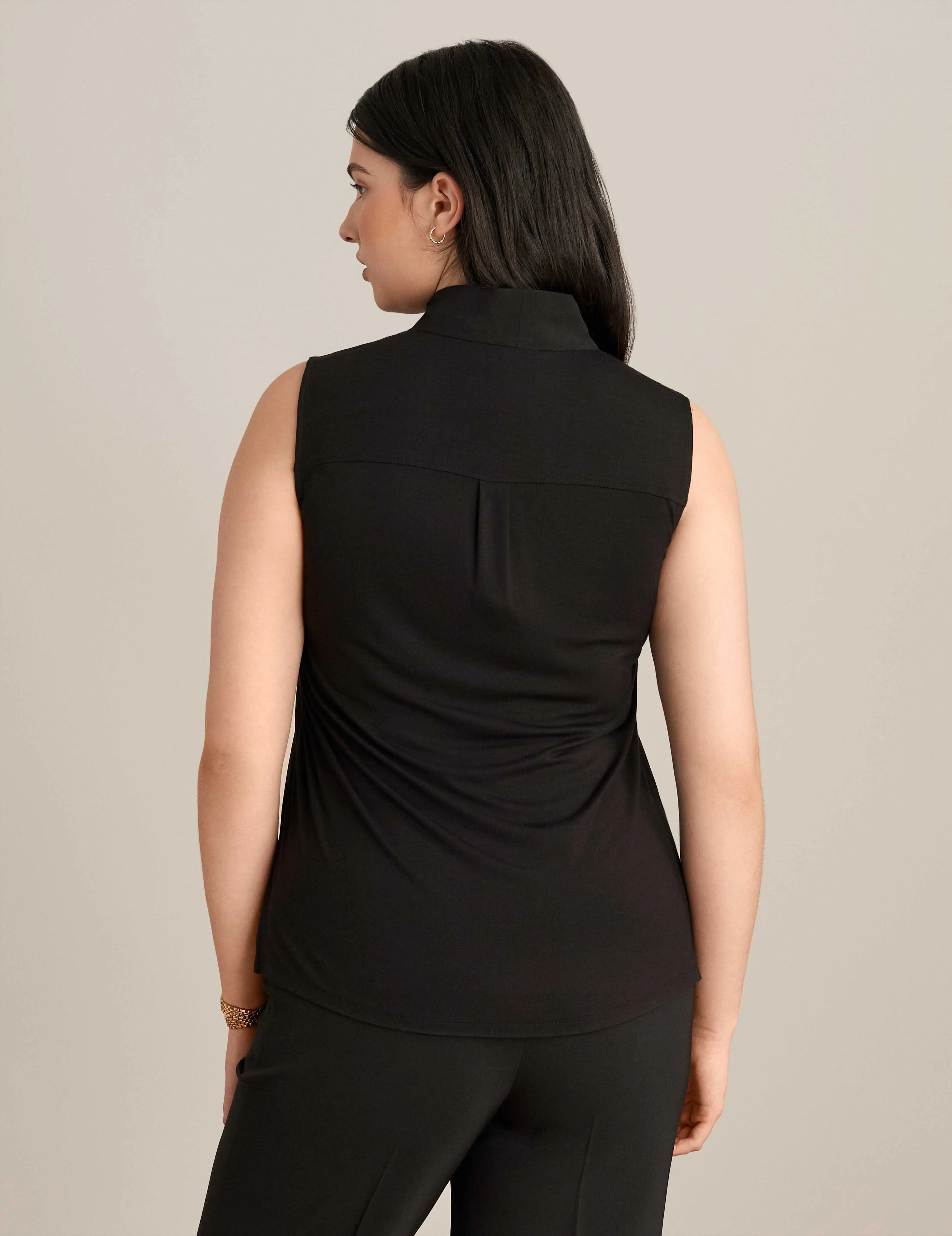 Sleeveless Top With Bow Neckline sold by Anne Klein product image thumbnail 3