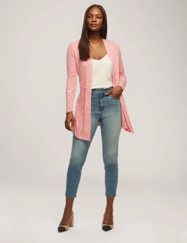 Space Dye Yarn Monterey Cardigan sold by Anne Klein