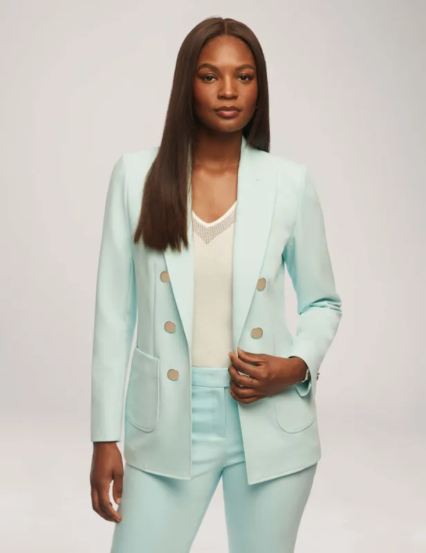 Faux Double Breasted Jacket With Patch Pockets sold by Anne Klein