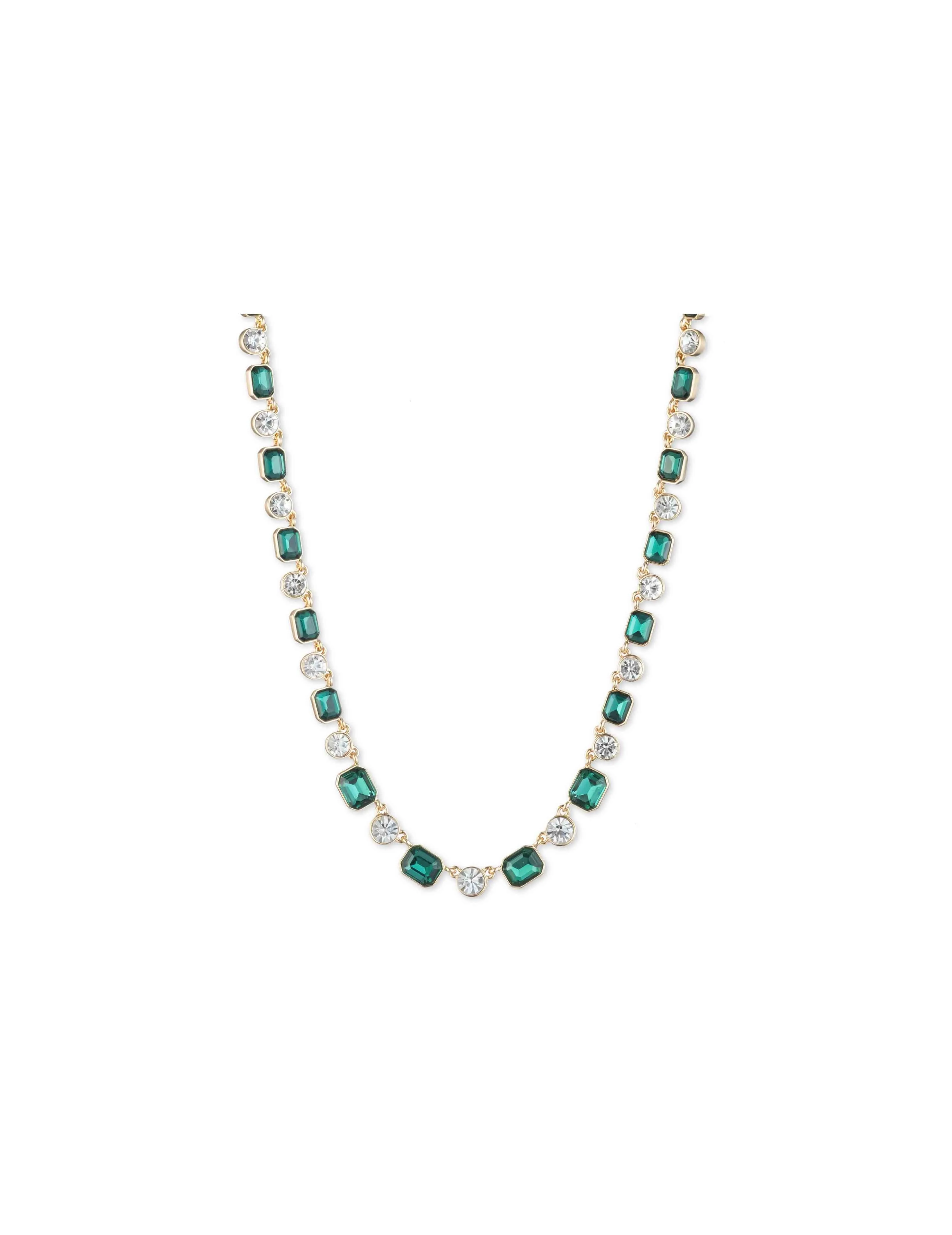 Emerald Crystal Necklace sold by Anne Klein