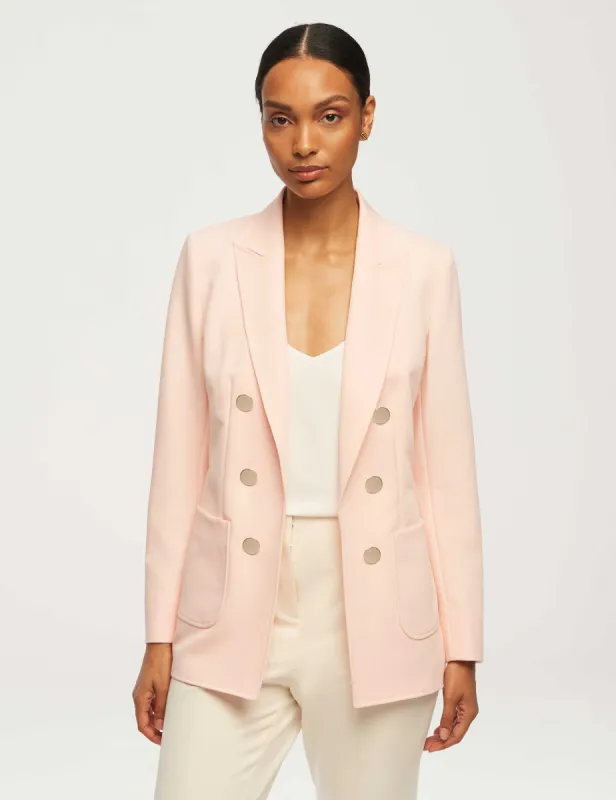 Faux Double Breasted Jacket With Patch Pockets sold by Anne Klein