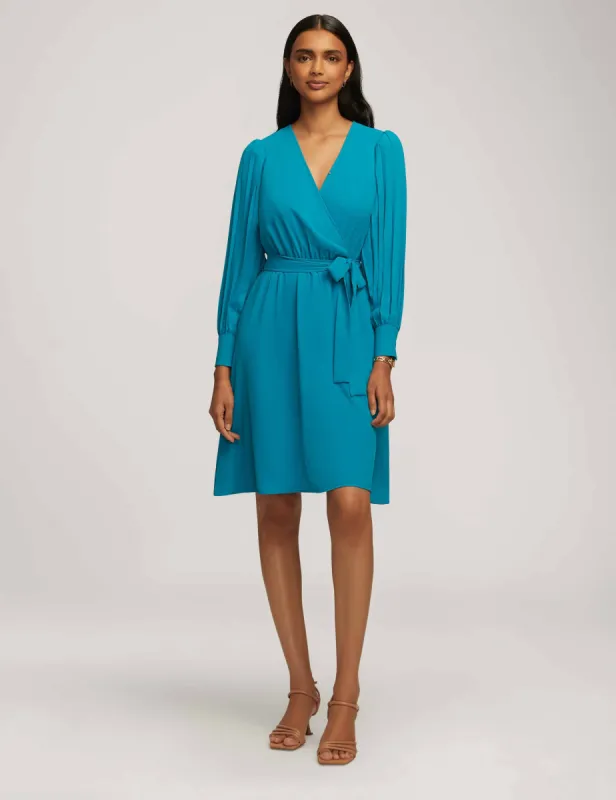 Pleated Sleeve Dress sold by Anne Klein