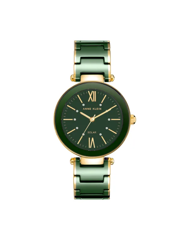 Consider It Solar Powered Ceramic Watch made by Anne Klein