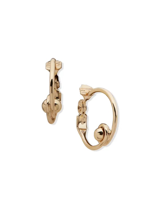Gold-Tone 36mm Hoop Clip Earrings sold by Anne Klein