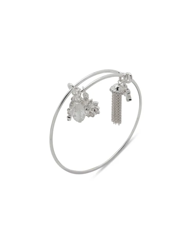 Snowflake Charm Crystal Bracelet in Gift Box sold by Anne Klein
