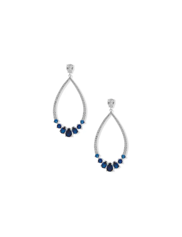 Drop Post Sapphire Pierced Earrings sold by Anne Klein