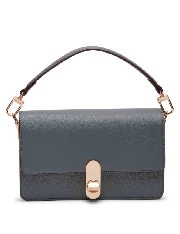 E/W Flap Shoulder Bag With Turn Lock sold by Anne Klein