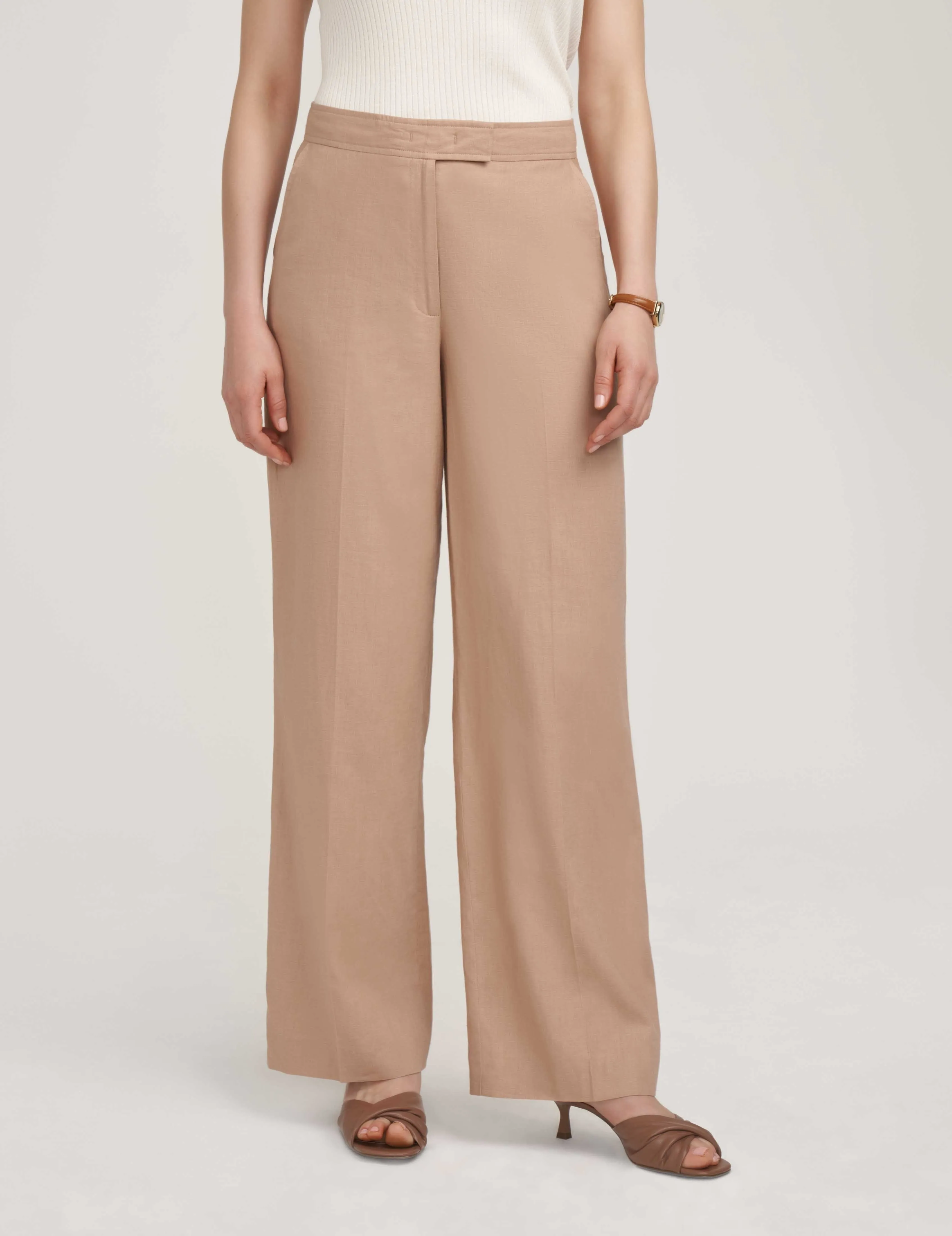 Fly Front Wide Leg Trouser- Sale sold by Anne Klein