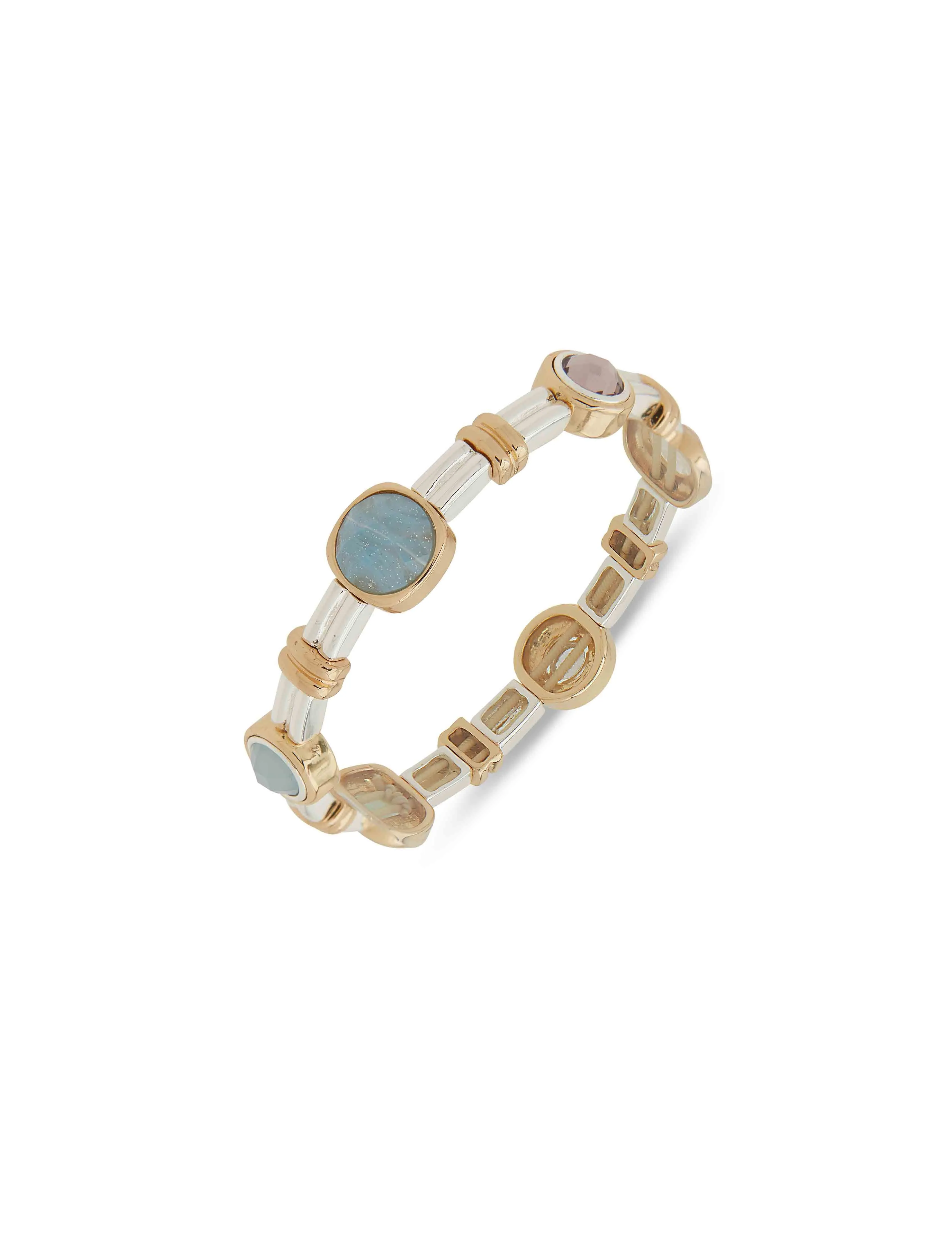 Stone Stretch Two-Tone Bracelet sold by Anne Klein