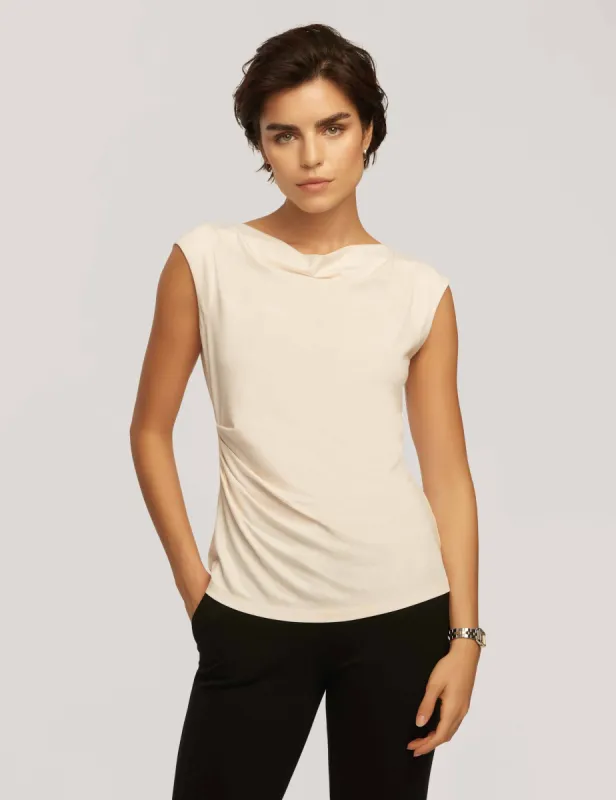 Cap Sleeve Cowl Neck Top- Clearance sold by Anne Klein