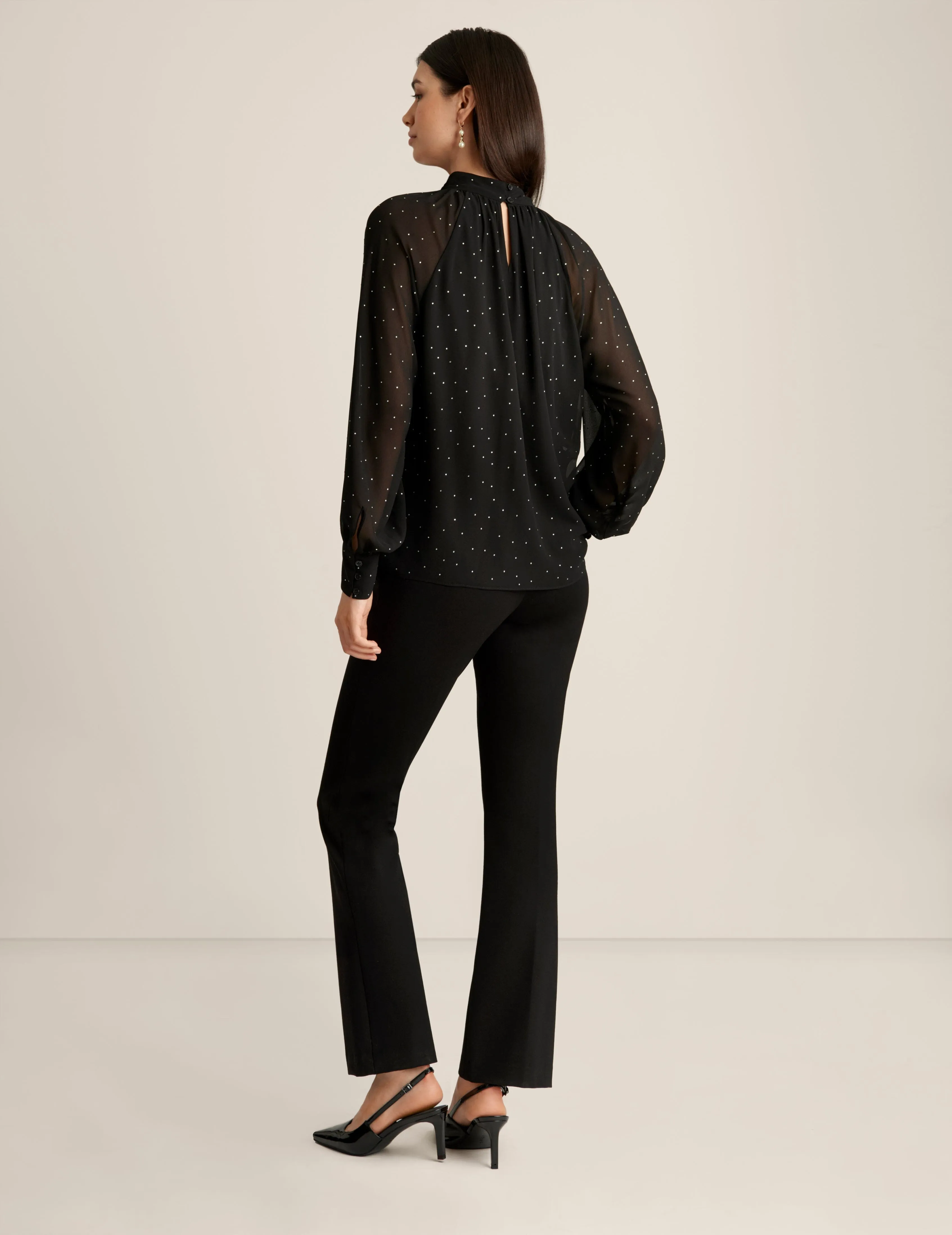 Raglan Mock Neck Blouse sold by Anne Klein product image thumbnail 2