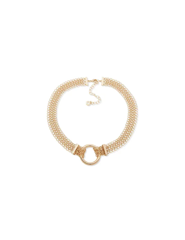 Mesh Necklace - Gold sold by Anne Klein