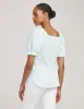 Puff Sleeve Square Neck Blouse- Sale sold by Anne Klein