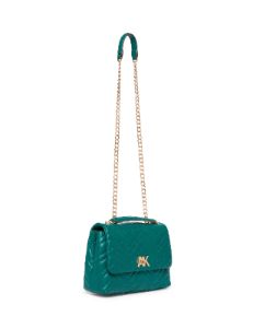 Quilted Convertible Flap Shoulder Bag With Turn Lock sold by Anne Klein