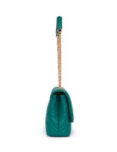 Quilted Convertible Flap Shoulder Bag With Turn Lock sold by Anne Klein