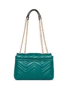 Quilted Convertible Flap Shoulder Bag With Turn Lock sold by Anne Klein