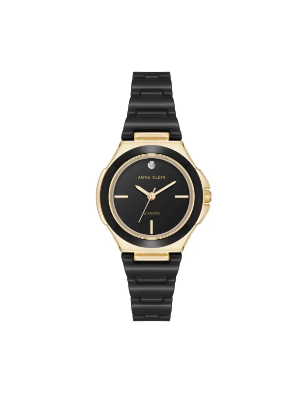 Ceramic Bracelet and Bezel Watch sold by Anne Klein