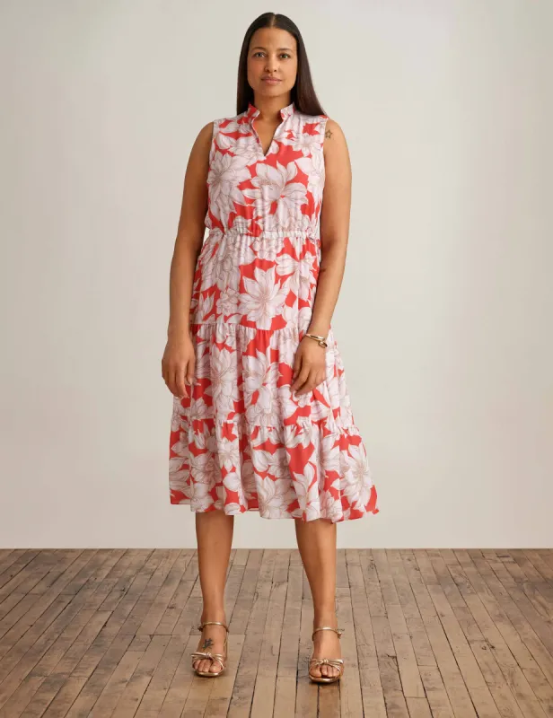 Sleeveless Tiered Midi Dress sold by Anne Klein