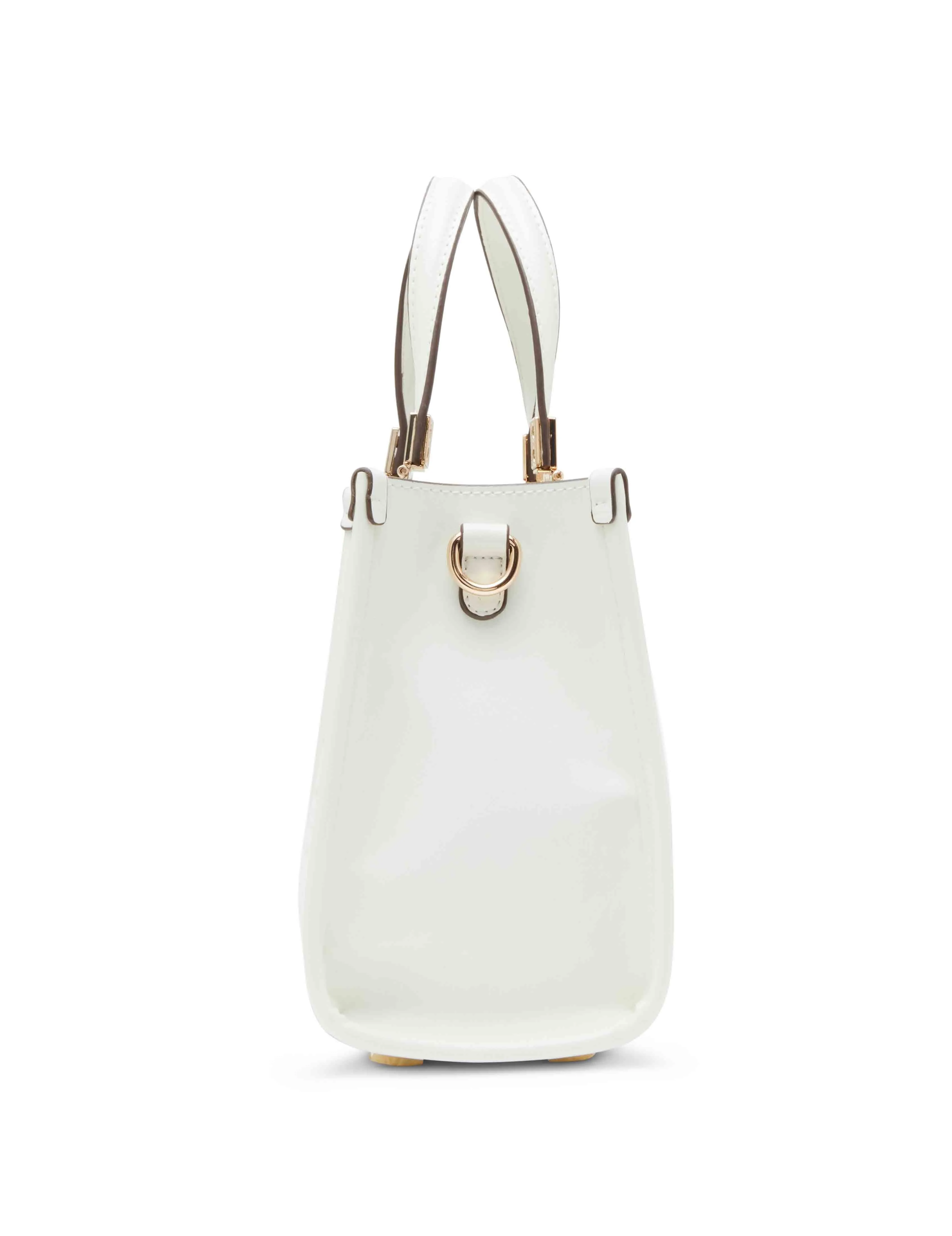 Perforated Mini Satchel With Convertible Straw Crossbody sold by Anne Klein product image thumbnail 4