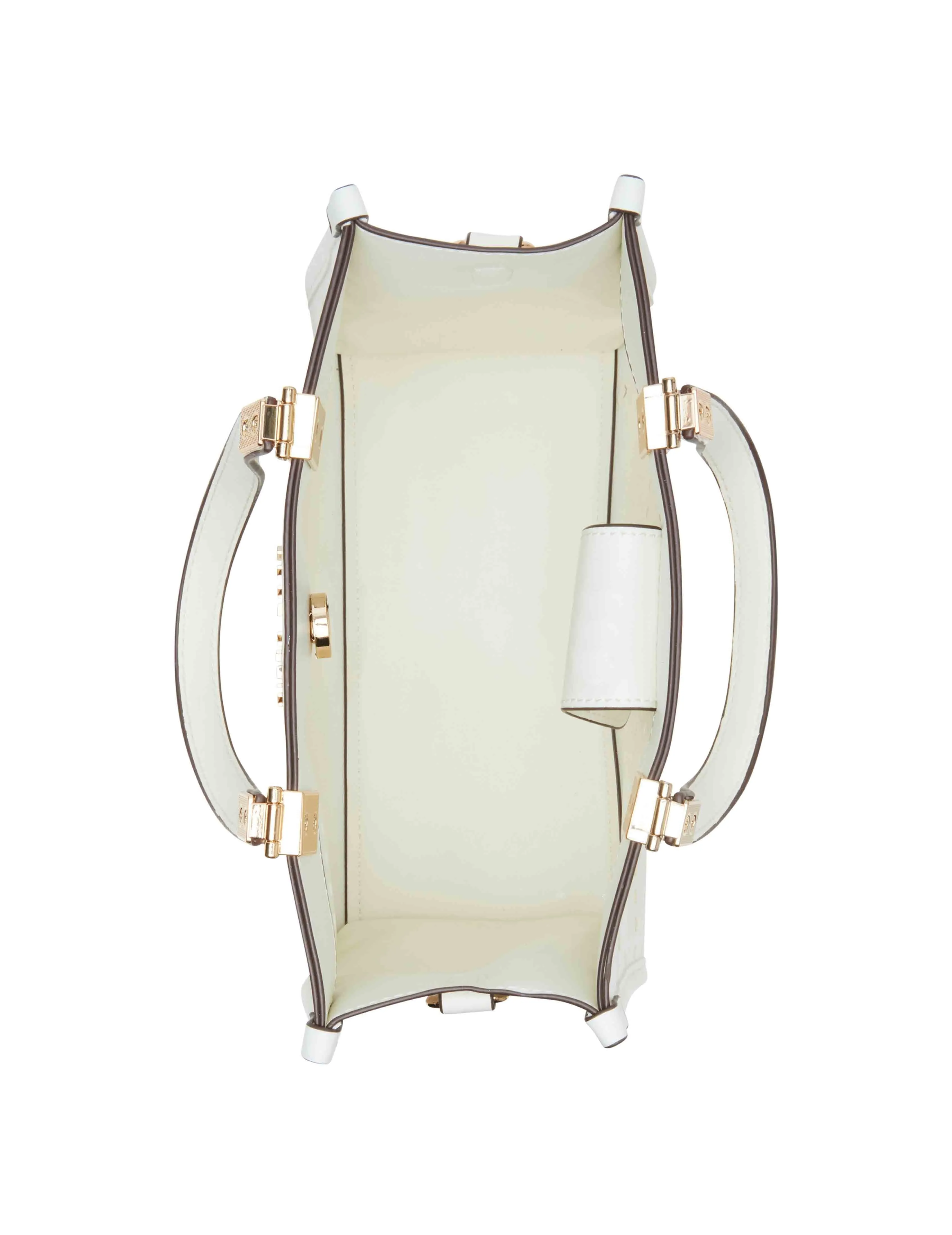 Perforated Mini Satchel With Convertible Straw Crossbody sold by Anne Klein product image thumbnail 5