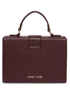 Convertible Box Bag With AK Enamel Turn Lock sold by Anne Klein