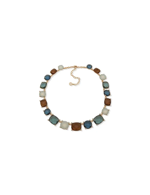 16IN Multi Stone Collar Necklace sold by Anne Klein
